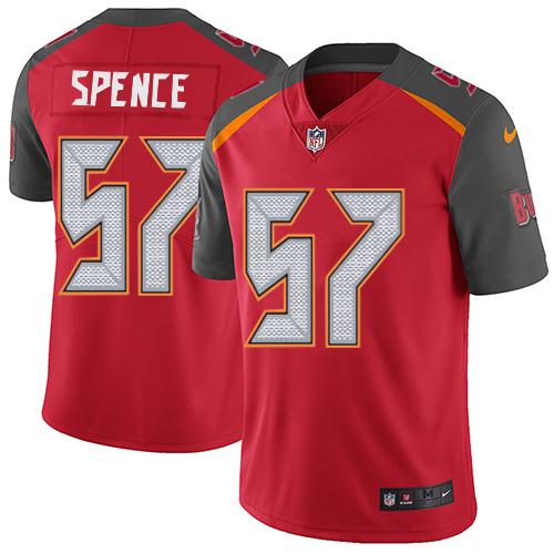 Nike Buccaneers #57 Noah Spence Red Team Color Men's Stitched NFL Vapor Untouchable Limited Jersey